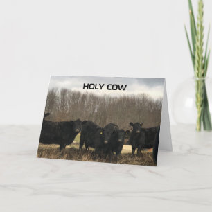 TARJETA **60º* CUMPLEAÑOS "VACA SANTA"