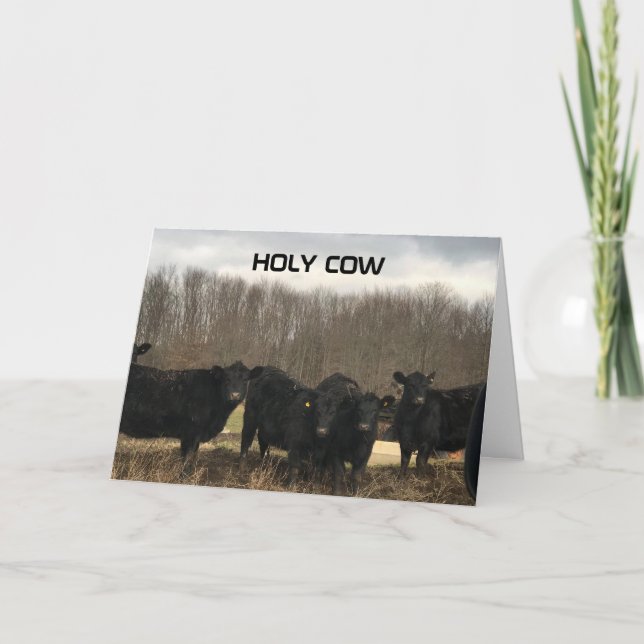 TARJETA **60º* CUMPLEAÑOS "VACA SANTA" (Anverso)