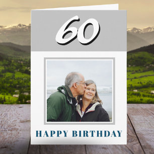 Tarjeta 60.ª foto Personalizado de cumpleaños personalizad