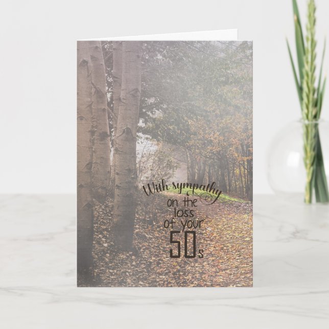 Tarjeta 60.ª simpatía por el cumpleaños en los bosques de  (Anverso)