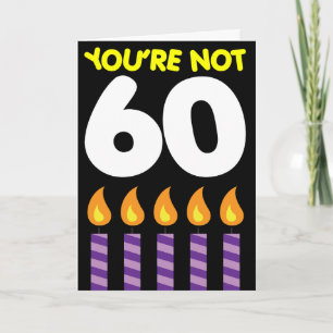 Tarjeta 60.º arancel divertido de cumpleaños
