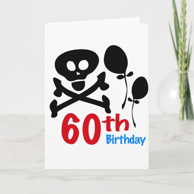 Tarjeta 60.º Cráneo de Cumpleaños (Anverso)