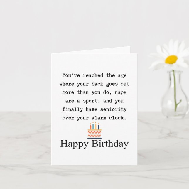 Tarjeta 60.º cumpleaños (Planta pequeña)