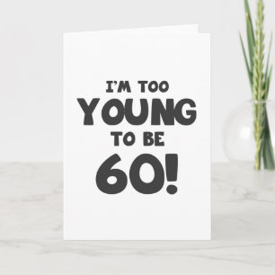 Tarjeta 60.º humor de cumpleaños