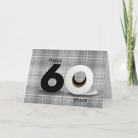 60.º papel higiénico de cumpleaños rollo
