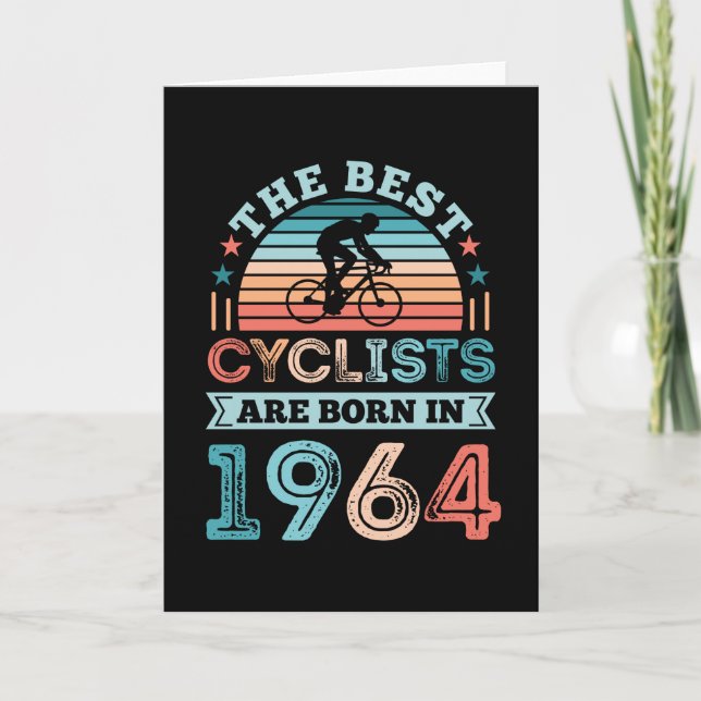 Tarjeta 60.º Regalo de ciclismo de cumpleaños mejor ciclis (Anverso)
