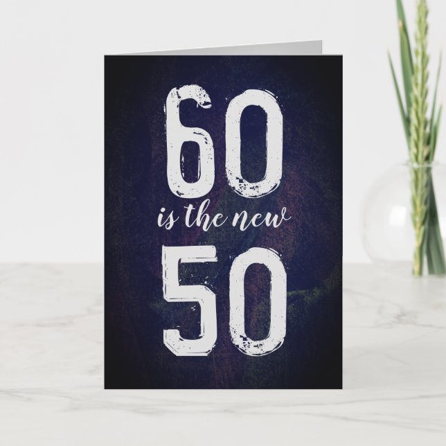 Tarjeta 60 Birthday Humor (Anverso)