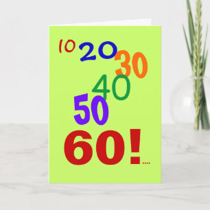 Tarjeta 60 Contable CPA 60 cumpleaños
