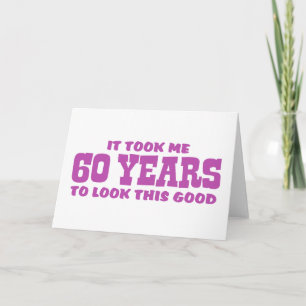 Tarjeta 60 cumpleaños