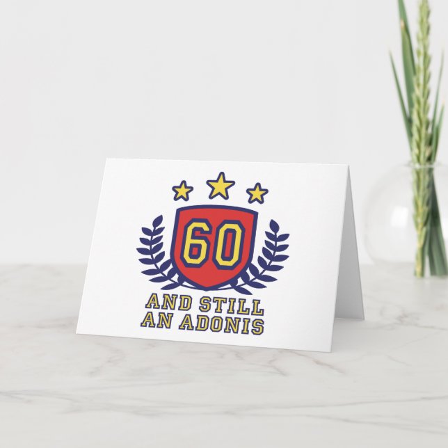Tarjeta 60 cumpleaños (Anverso)
