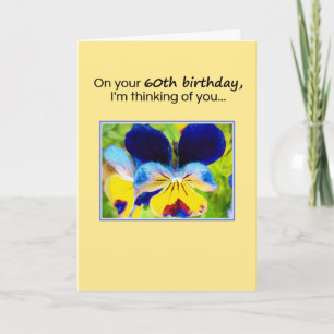 Tarjeta 60 cumpleaños