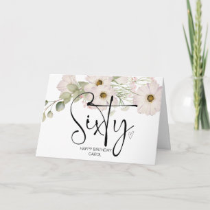 Tarjeta 60° cumpleaños 60 feliz cumpleaños de los amigos