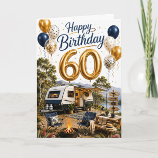 Tarjeta 60 cumpleaños de viaje