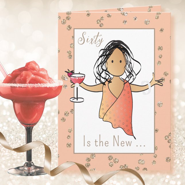 Tarjeta 60 Fabulosa Personalizado Margarita 60º cumpleaños (Subido por el creador)