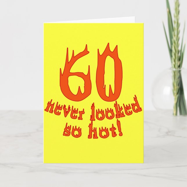 Tarjeta ¡60 nunca parecido tan caliente! (Anverso)