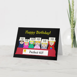 Tarjeta 60.o Personalizable del cumpleaños