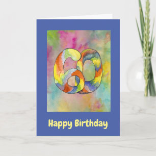Tarjeta 60 tipos de feliz