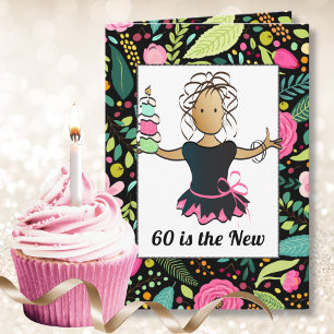 Tarjeta 60 y fabulosas audaces Personalizados Cumpleaños