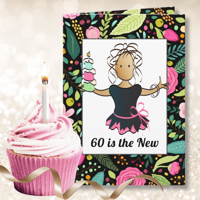 Tarjeta 60 y fabulosas audaces Personalizados Cumpleaños (Subido por el creador)