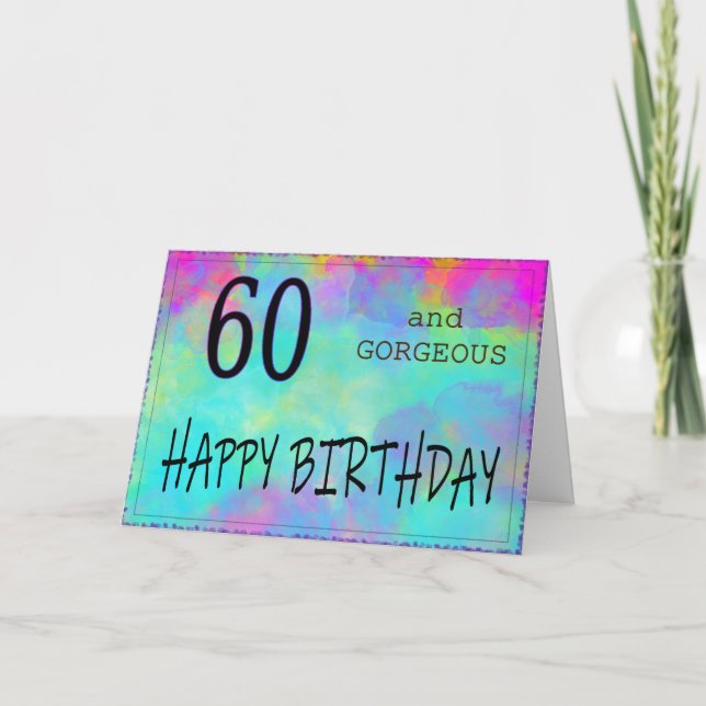 Tarjeta 60 y goloso (Anverso)