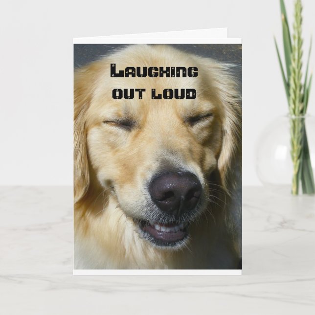 Tarjeta **60th BIRTHDAY** LAUGHING OUT LOUD! Card (Anverso)