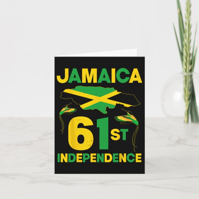 Tarjeta 61° Día de la Independencia de Jamaica desde 1962  (Anverso)