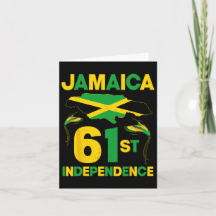 Tarjeta 61° Día de la Independencia de Jamaica desde 1962 