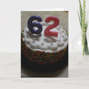 Tarjeta 62 cumpleaños