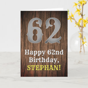 Tarjeta 62 cumpleaños: Look inspirado en el Country Wester