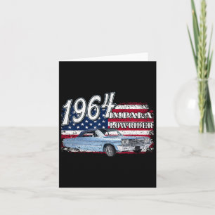 Tarjeta 64 Impala Lowrider Ss 4 De Julio Estadounidense