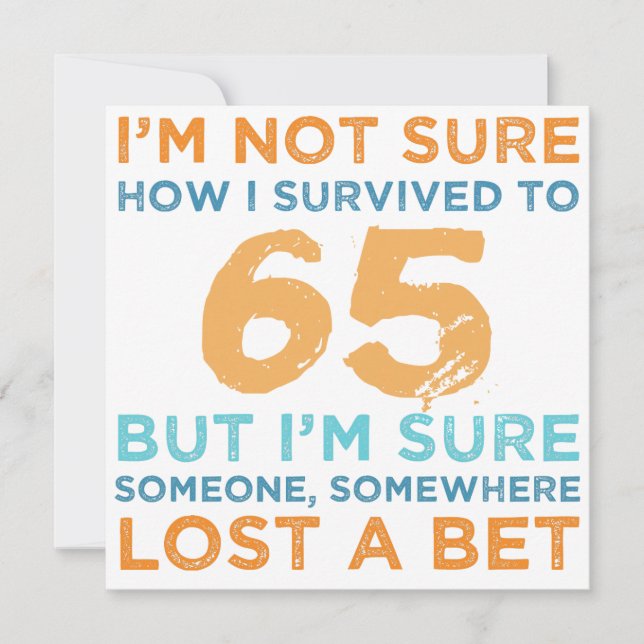 Tarjeta 65.ª leyenda de cumpleaños (Anverso)