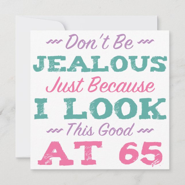 Tarjeta 65.º Cumpleaños De Las Mujeres (Anverso)