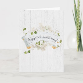 Tarjeta 65 Aniversario De Birch Scroll Con Ivy