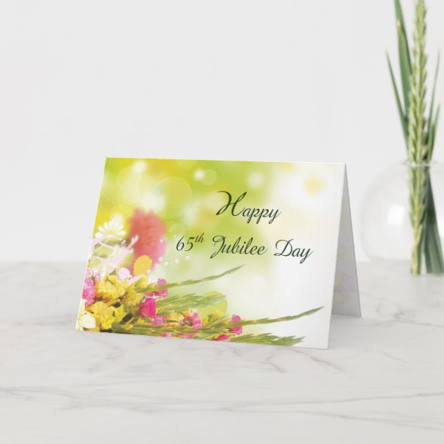 Tarjeta 65° Aniversario de la Profesión Religiosa, Nun (Anverso)