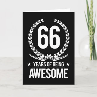 Tarjeta 66º Cumpleaños (66 Años De Ser Increíble)