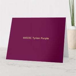 tarjeta 66023C Púrpura de Tiro