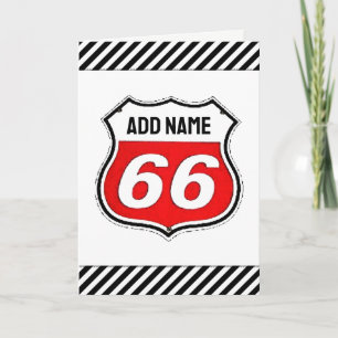 Tarjeta 66 cumpleaños