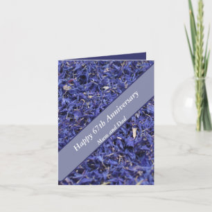 Tarjeta 67.º aniversario Editable