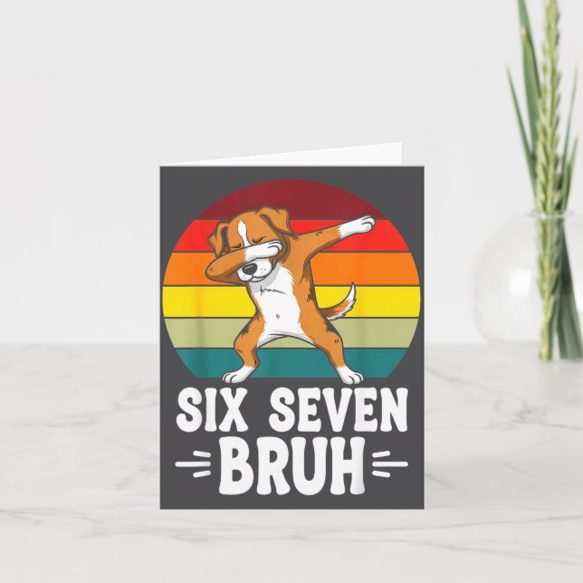Tarjeta 67 Animals Funny 67 Brainrot Youth Kids Dog 67  (Anverso)