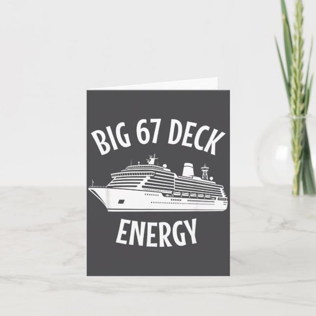 Tarjeta 67 Big Six Seven Deck Energy Brain Rot Gen Alpha C (Anverso)