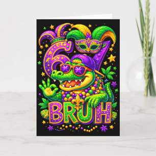 Tarjeta 67 Bruh Cocodrilo México Carnaval Fiesta