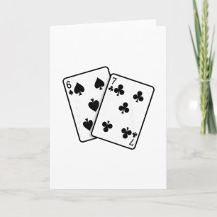Tarjeta 67 Cartas de Juego Meme Divertido Seis Siete 