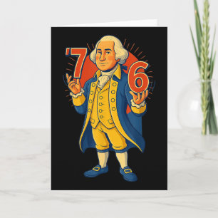 Tarjeta 67 Chistoso George Washington Meme Seis Siete Gen