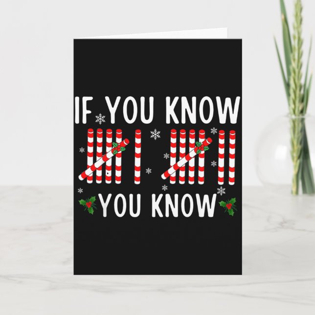 Tarjeta 67 Christmas Funny If You Know You Know Six Seven  (Anverso)