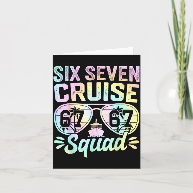 Tarjeta 67 Cruise Squad 2025 Cruise Six Seven Meme Matchin (Anverso)