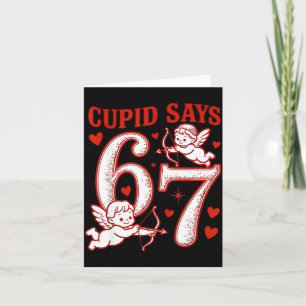 Tarjeta 67 Cud Dice Seis Siete 6 7 Meme Chicos Chicas Vale