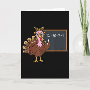 Tarjeta 67 Día de Acción de Gracias del profesor Pavo Seis