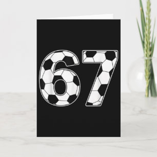Tarjeta 67 Días De Escuela Maestros Alumnos Fútbol 