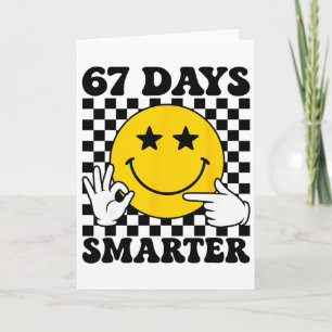 Tarjeta 67 Días Más Inteligente Divertido Seis Siete 6 7 G