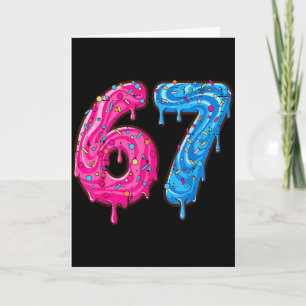 Tarjeta 67 Disfraz Seis Siete Meme Número 6 7 En Él Juvent